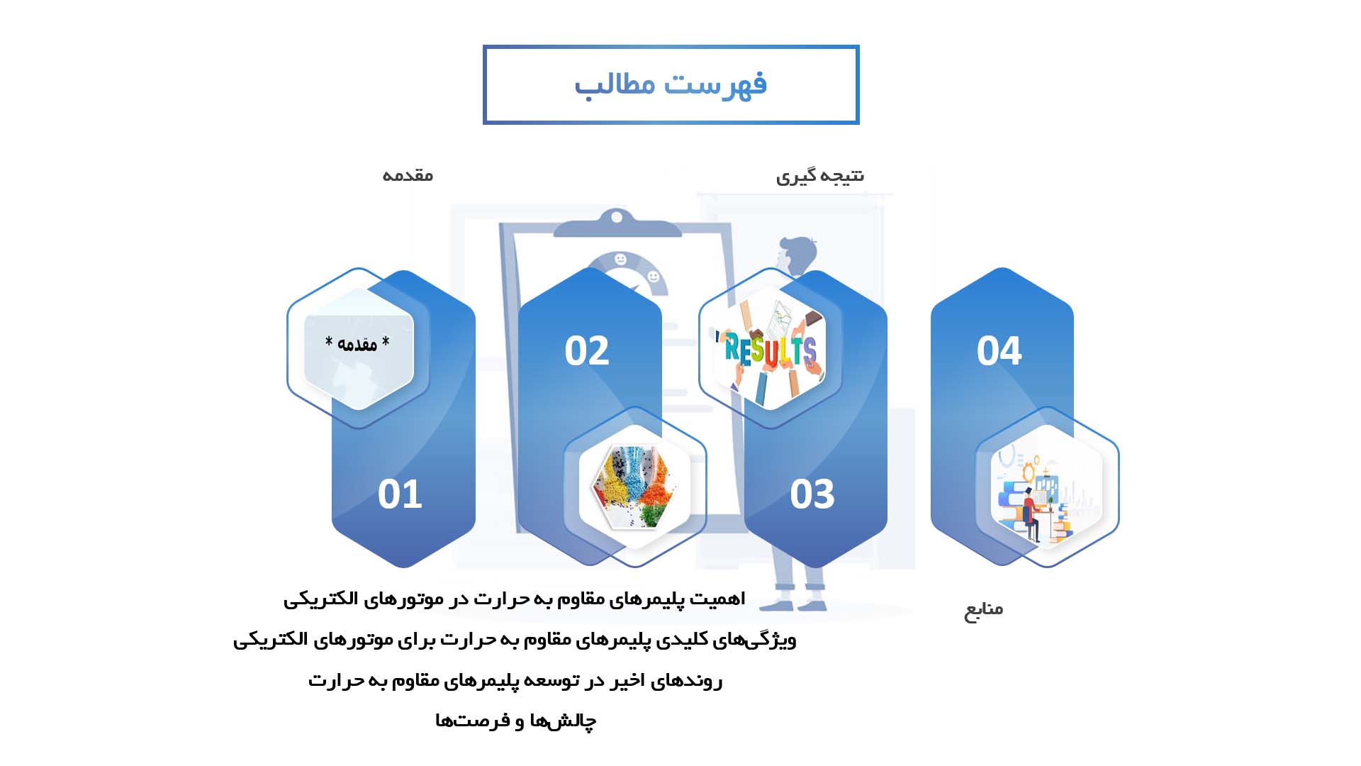 پاورپوینت در مورد توسعه پلیمرهای مقاوم به حرارت برای استفاده در موتورهای الکتریکی